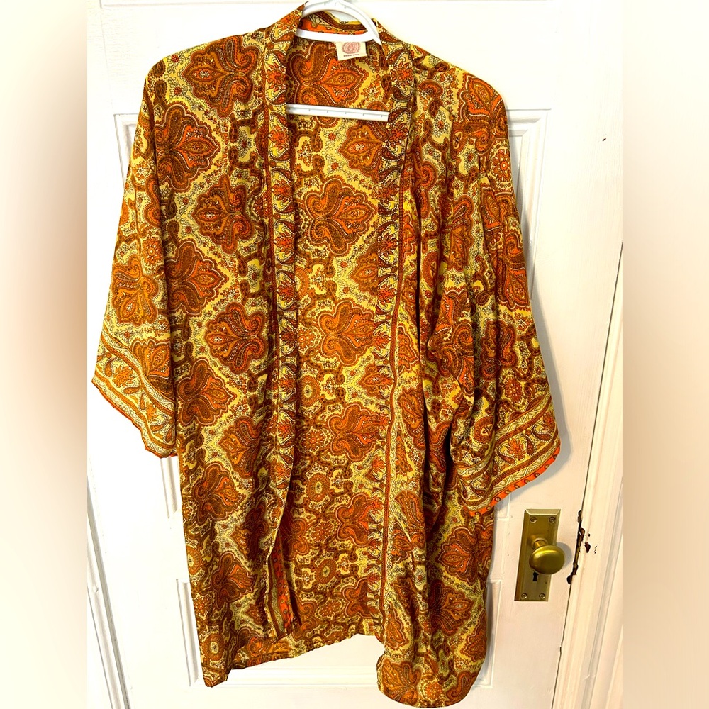 Beautiful Short Orange Kimono